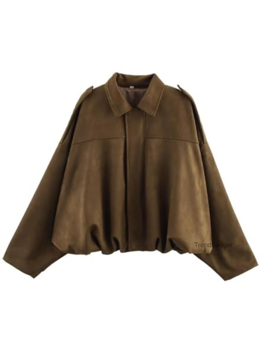 Faux Suede Bomber Jacket Lapel Pilot Motorcycle Coat Spring Streetwear